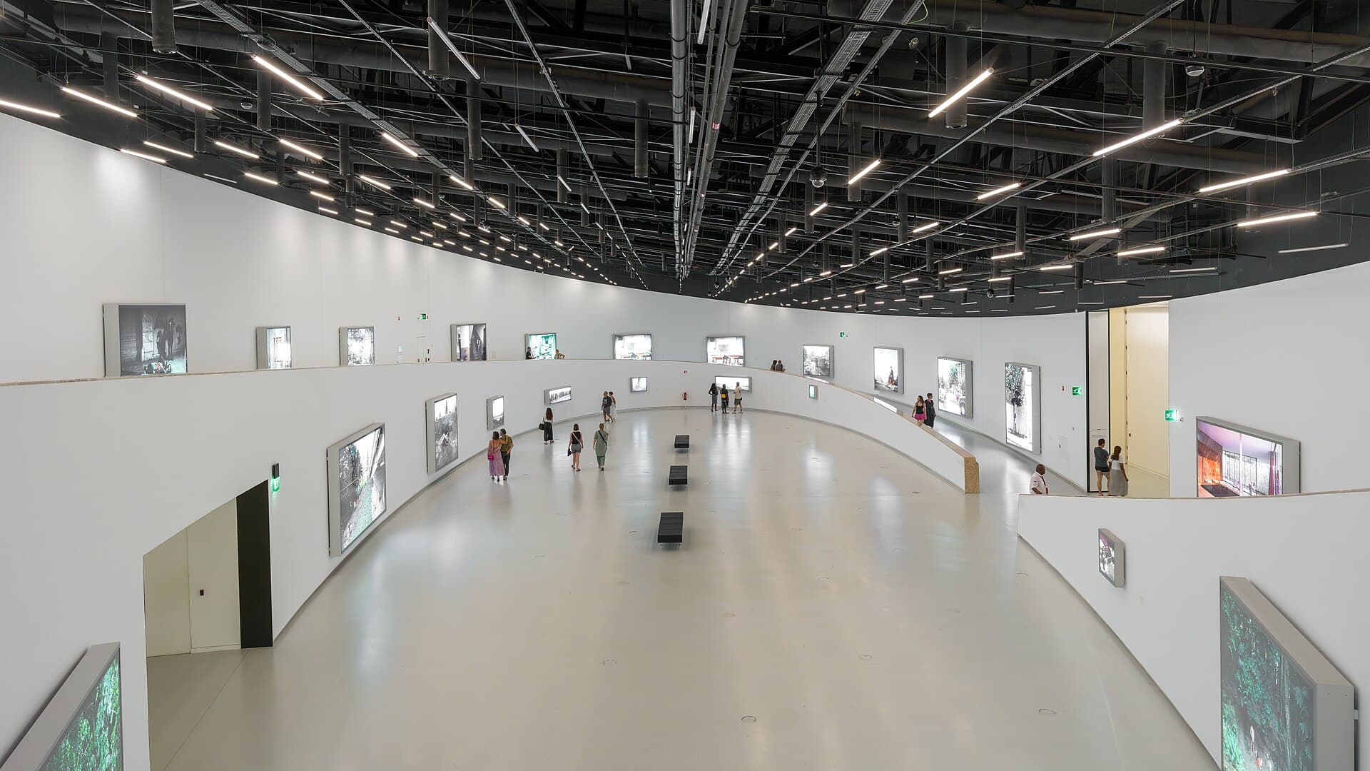 An exhibition gallery.